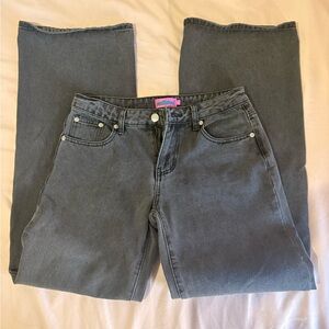 Edikted Straight Leg Black Jeans